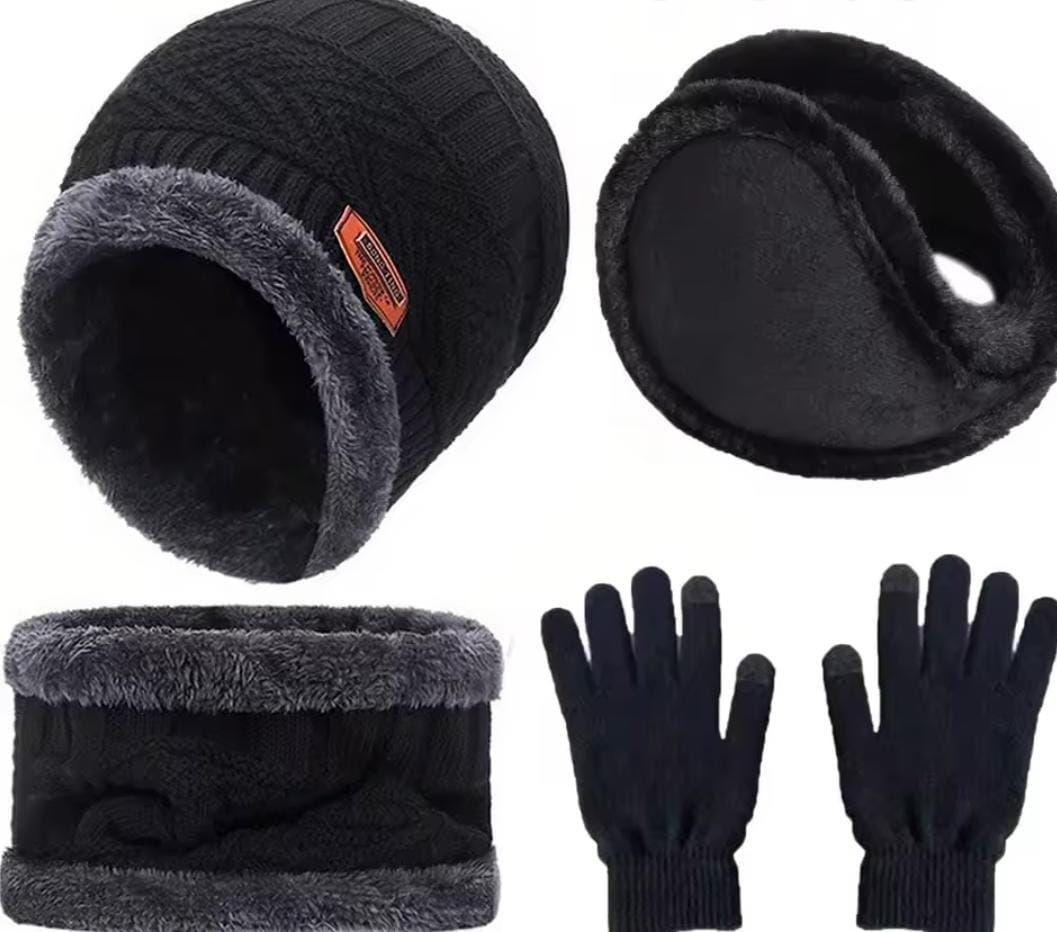 SUPER ENSEMBLE BONNET, ECHARPE ,GANTS ET PLUS D' HIVER.